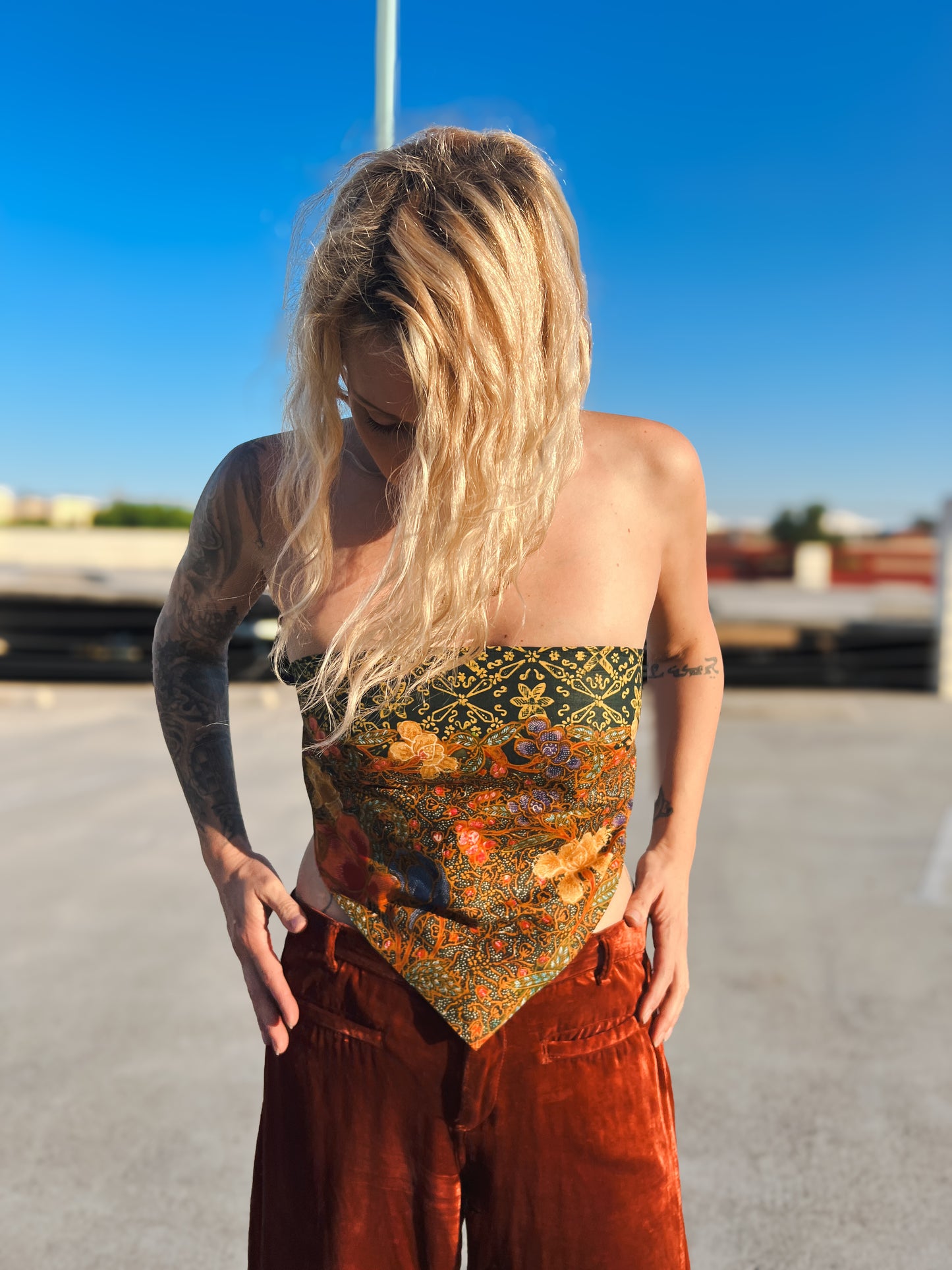 70’s BATIK BANDANA TOP