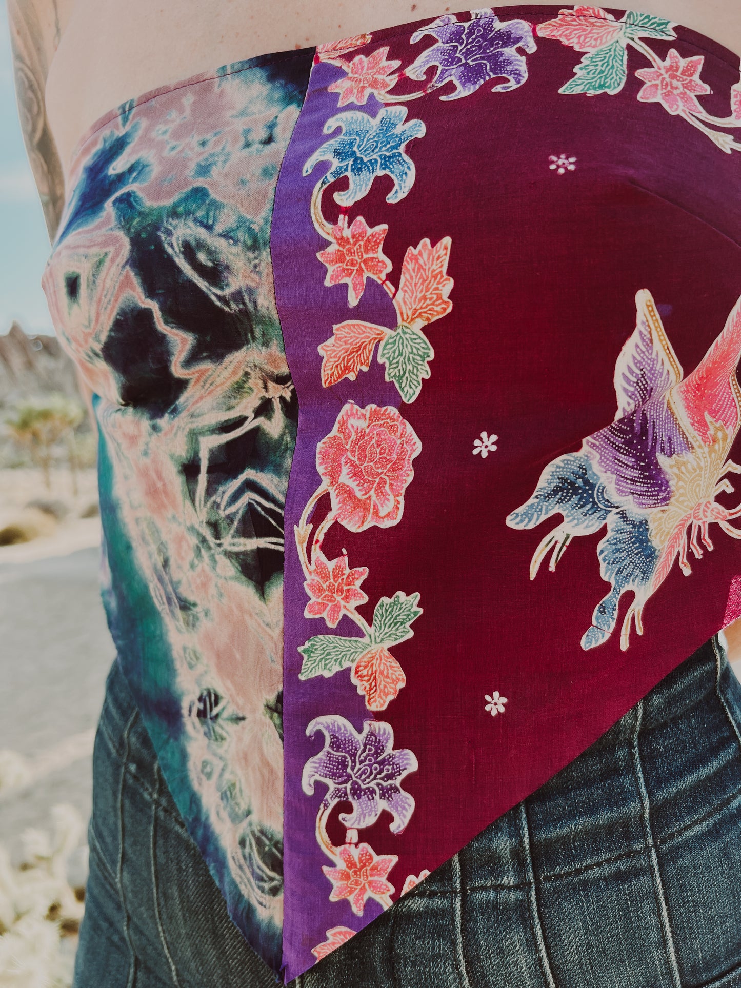 SUNSET BANDANA TOP