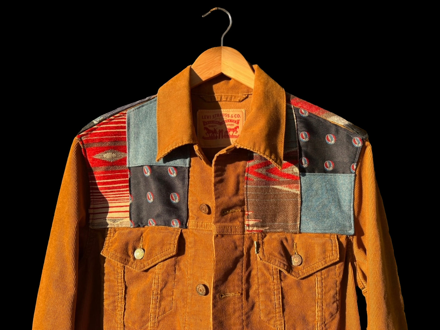 HEALY STEALIE PATCHWORK WOVENFREE + BRC VINTAGE LEVI'S JACKET