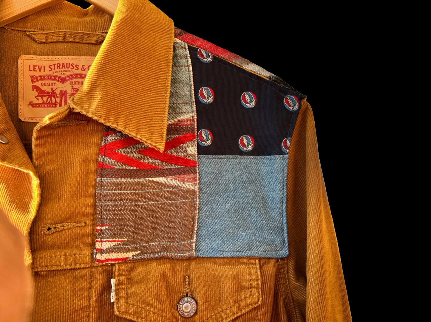 HEALY STEALIE PATCHWORK WOVENFREE + BRC VINTAGE LEVI'S JACKET