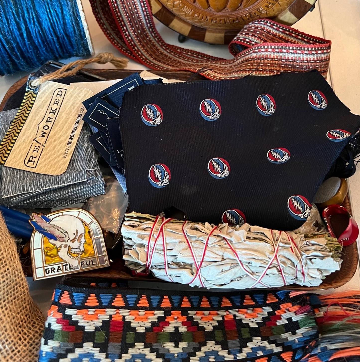 HEALY STEALIE PATCHWORK WOVENFREE + BRC VINTAGE LEVI'S JACKET