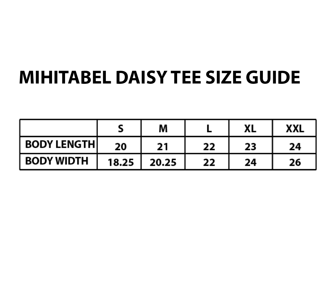 BOXY CROP MIHITABEL DAISY TEE