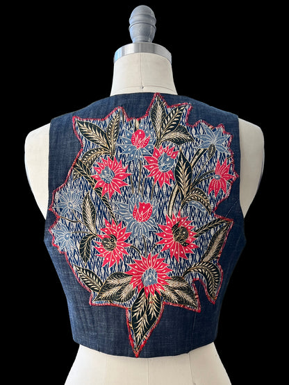 RED DAHLIA VEST