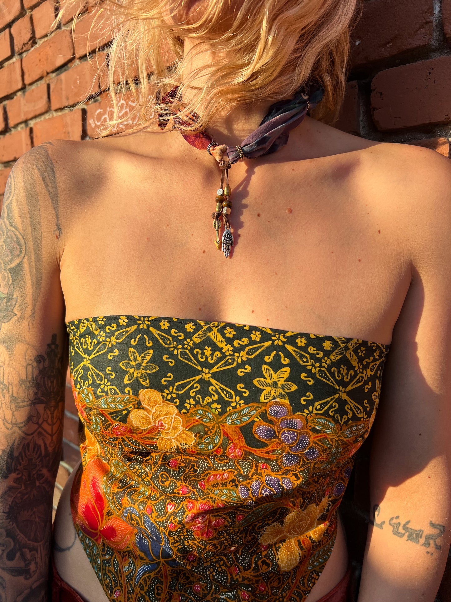 MIHITABEL GRILLCLOTH  BOLO NECKLACE