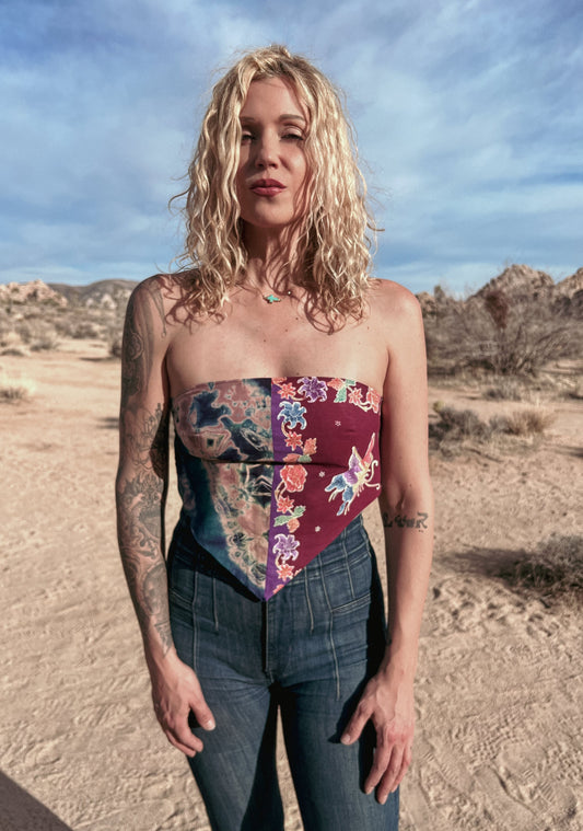 SUNSET BANDANA TOP
