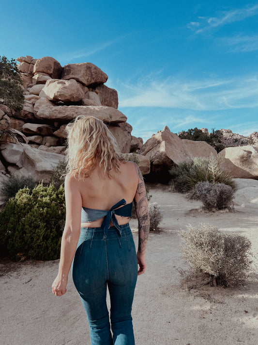 SUNSET BANDANA TOP